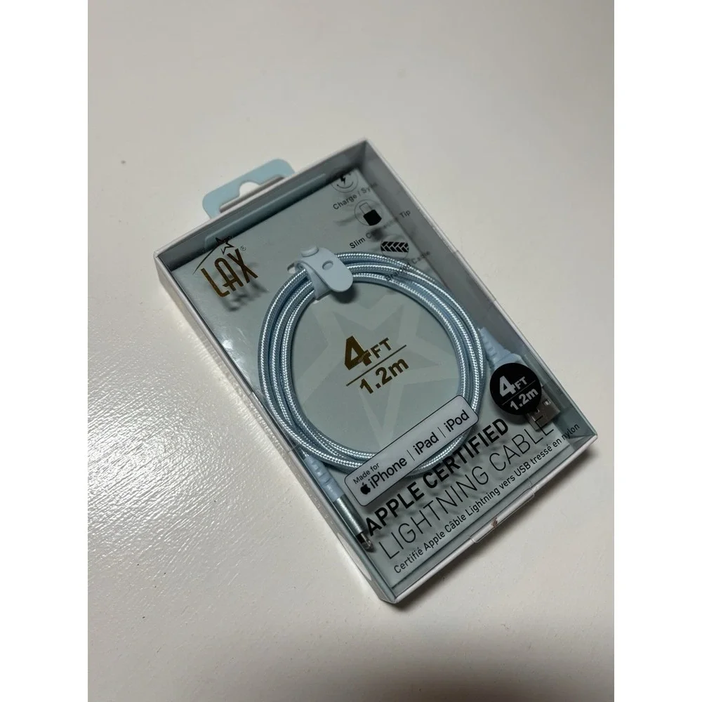 Brand New LAX iPhone/iPad charger lightening cable 4ft